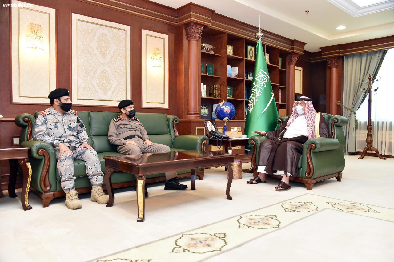 سمو أمير جازان يستقبل القيادات الأمنية بالمنطقة 