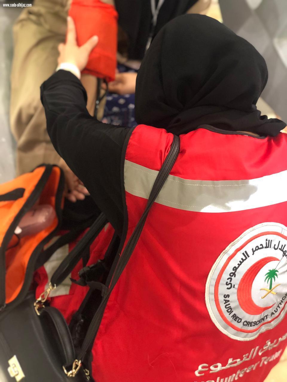 تطوع هلال المدينة المنورة يشارك   بفرق إسعافية وتثقيفية خلال اجازة عيد الاضحى بالمسجد النبوي
