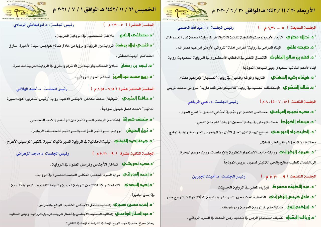 50 بحثا خلال 4 أيام تناقش قضايا الرواية العربية المعاصرة في أدبي الباحة