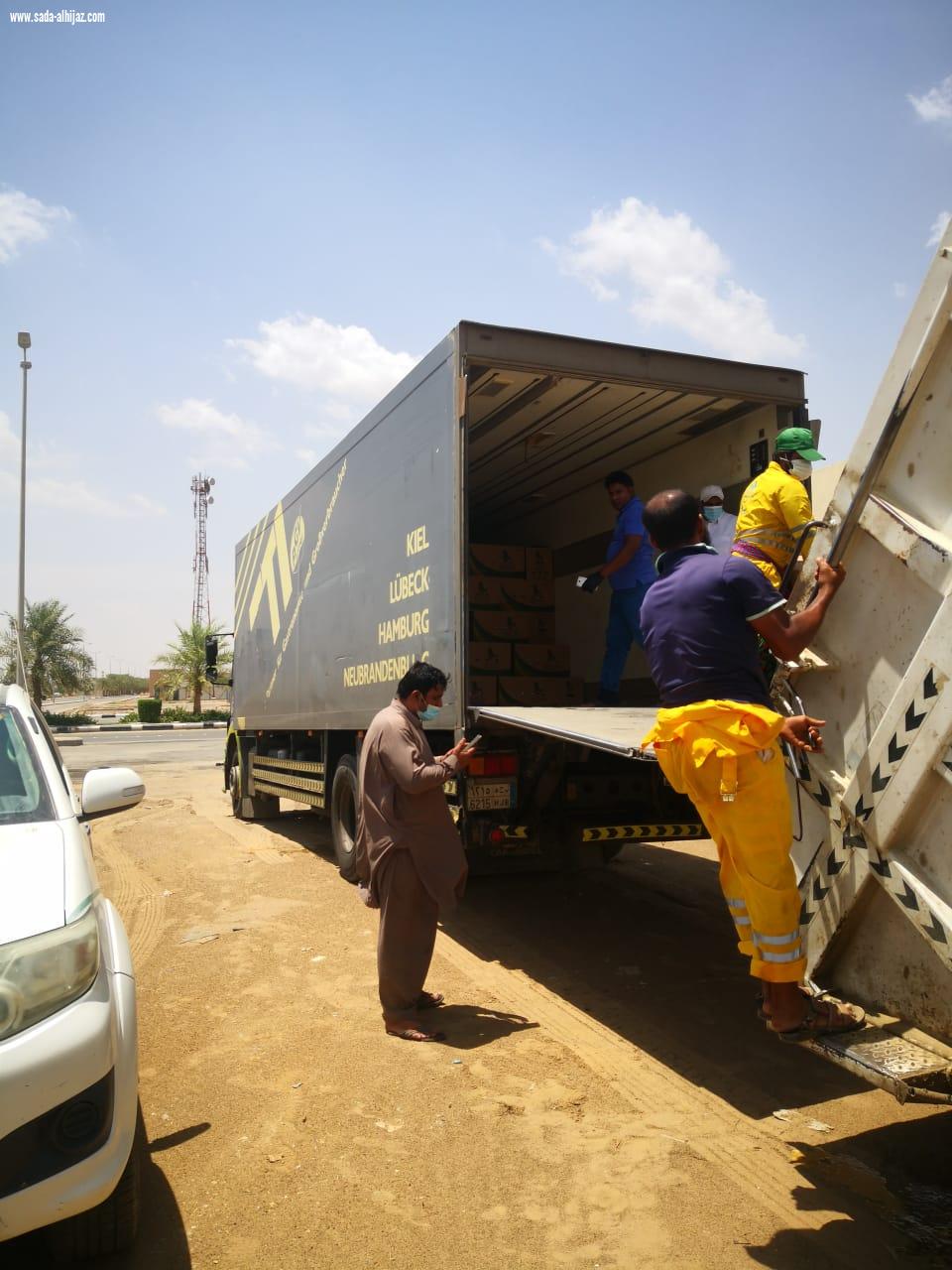 بلدية محافظة صبيا تصادر وتتلف 