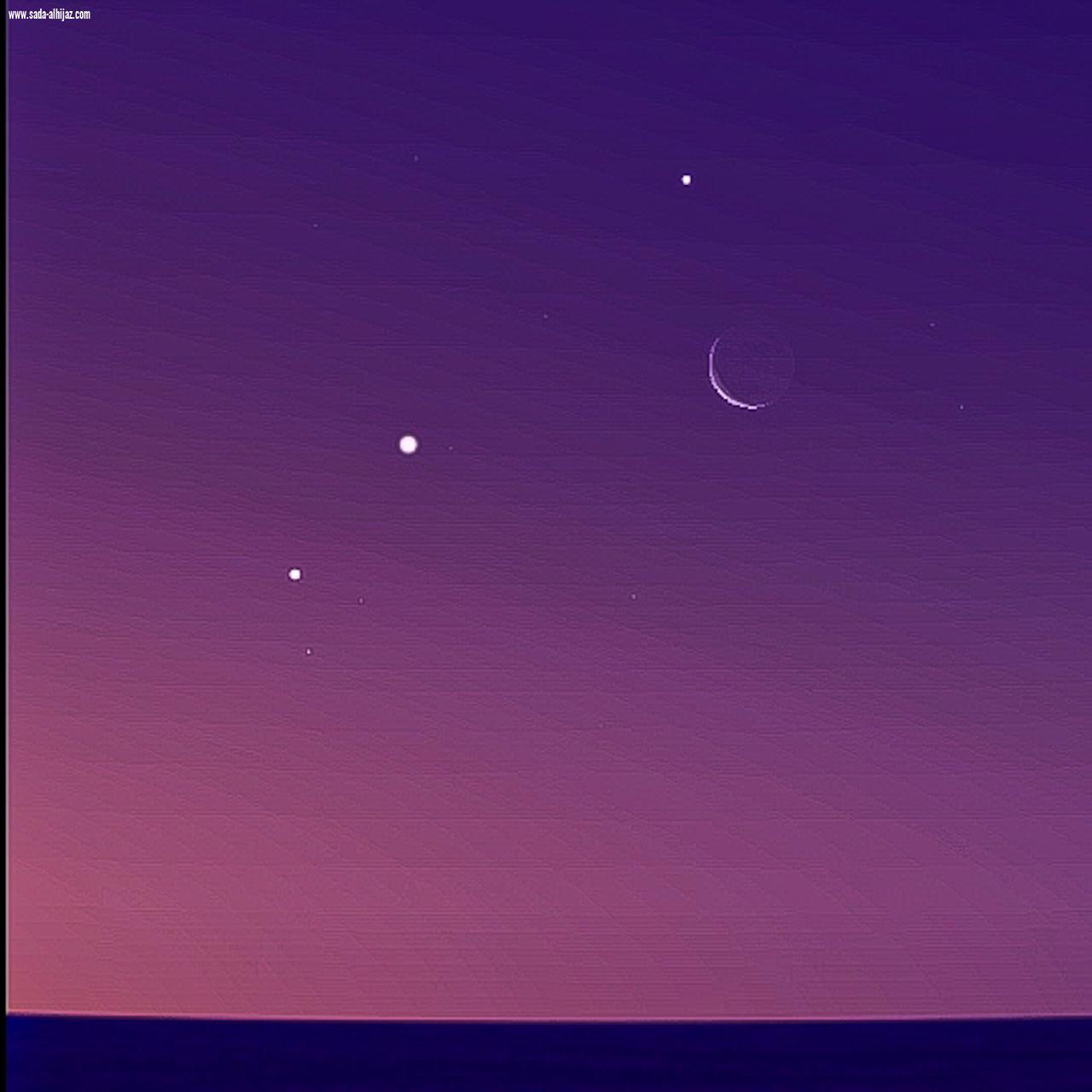 اقتران نادر للقمر وثلاثة كواكب … الأربعاء والخميس