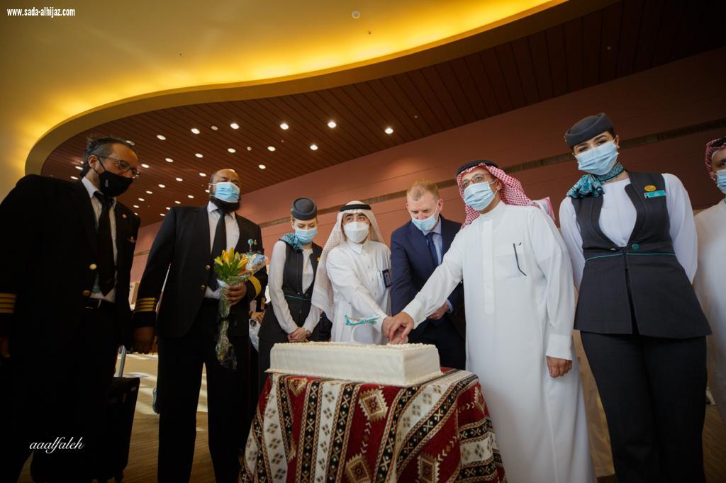 وصول أولى رحلات طيران ناس إلى مدينة العلا التاريخية