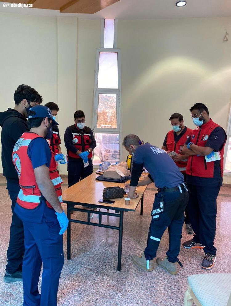 84864 مكالمة و17842 بلاغاً للهلال الاحمر بمنطقة الباحة