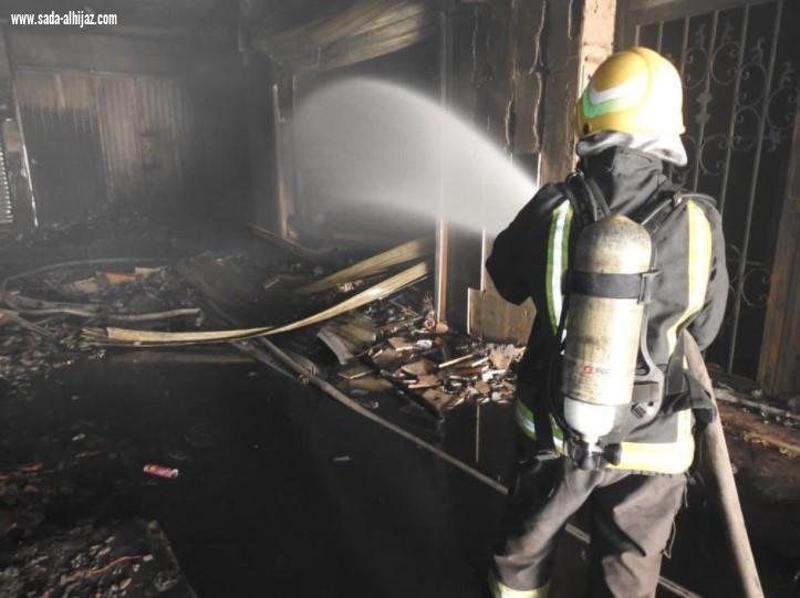وفاة امرأة وإصابة 5 آخرين في حريق بمحل تجاري بالرياض 