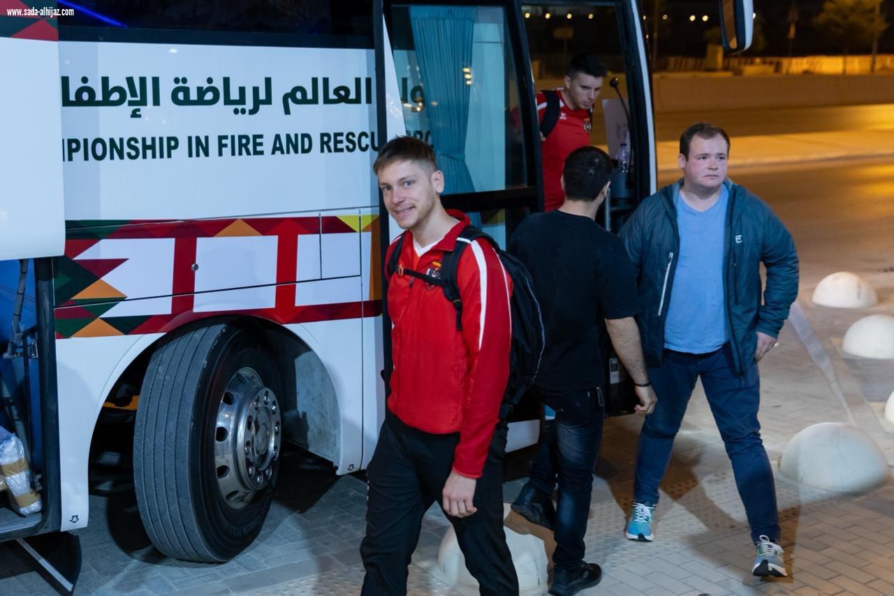 منتخبات النمسا وكازاخستان وروسيا وبيلاروسيا وألمانيا يصلون إلى الرياض استعدادًا لبطولة العالم للإطفاء والإنقاذ 2025