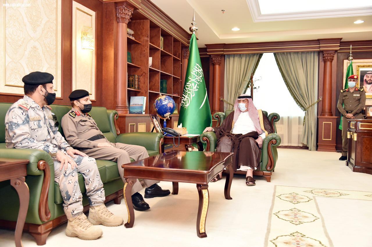 سمو أمير جازان يستقبل القيادات الأمنية بالمنطقة 