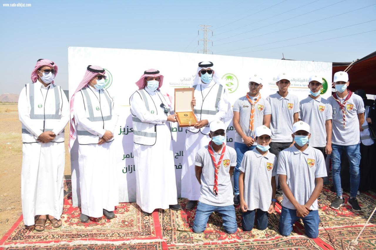 من ضمن مبادرة التشجير في محافظة الدرب بمنتزة السدر البري