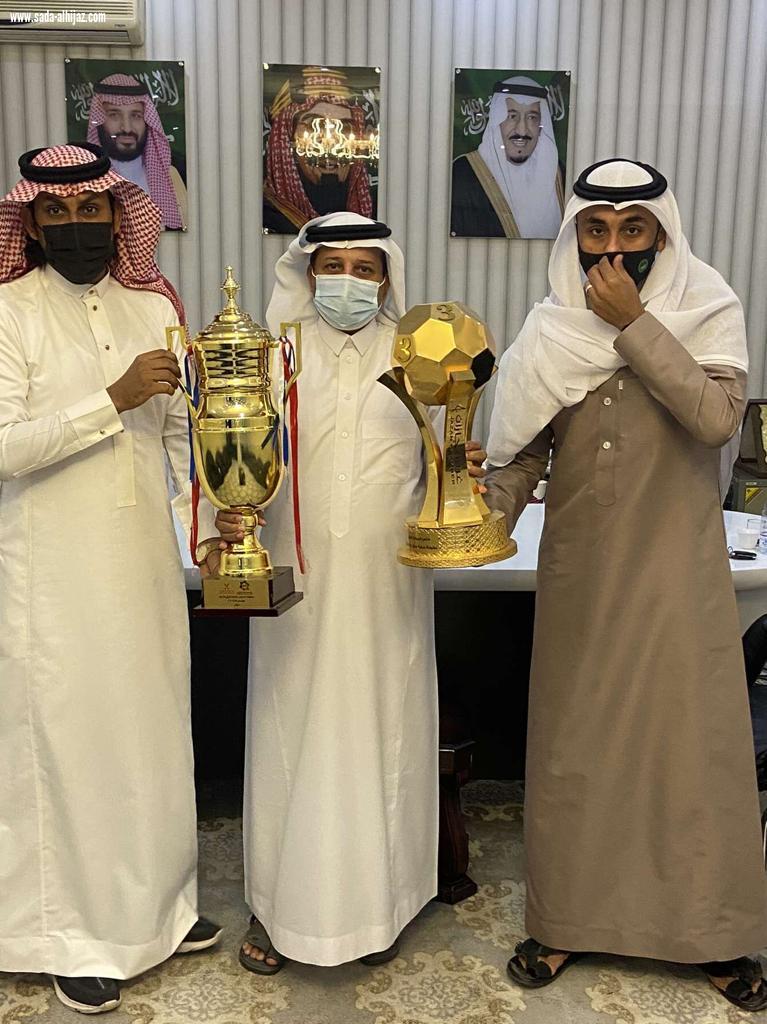 رئيس مركز وادي جازان يستقبل فريق امجاد الخشابية بطل بطولة الغرفة التجارية الصناعية بجازان  وبطل السوبر