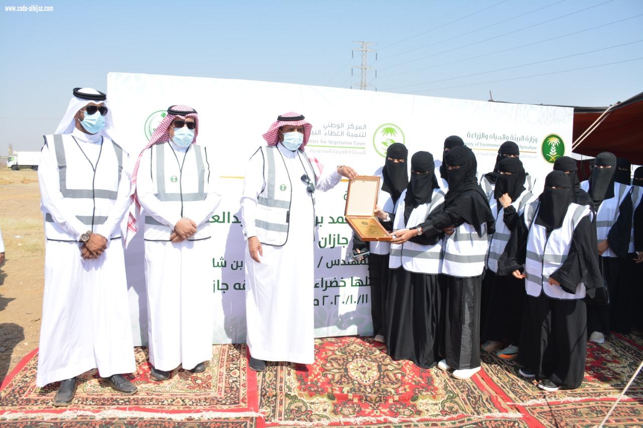 من ضمن مبادرة التشجير في محافظة الدرب بمنتزة السدر البري