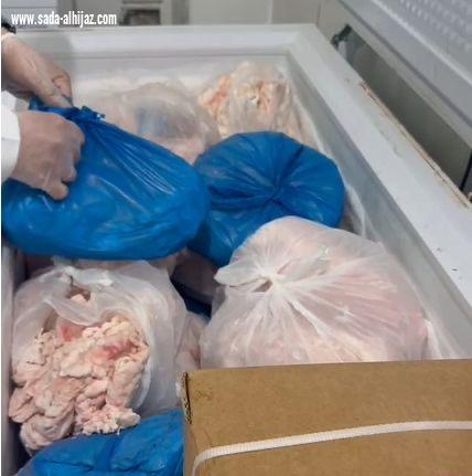 أمانة تبوك تضبط منزلًا لتخزين لحوم مجهولة المصدر، وتصادر 400كجم