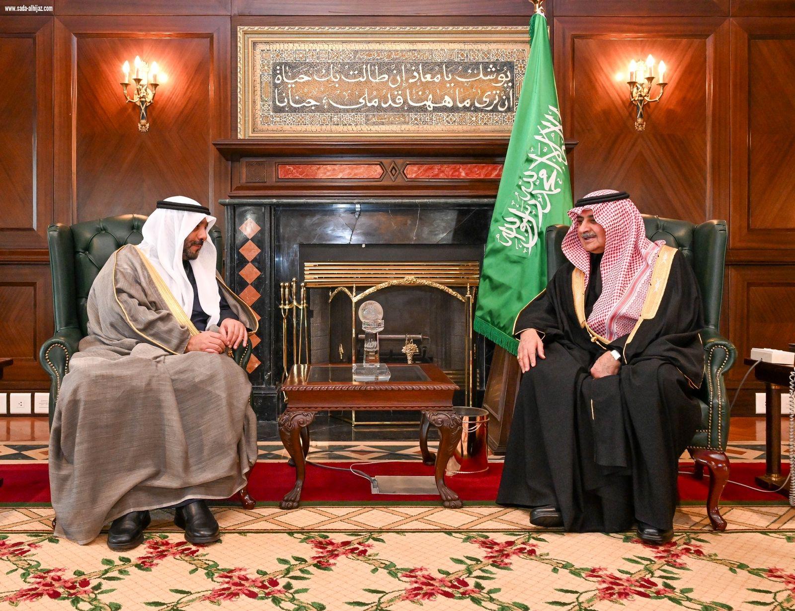 أمير تبوك يستقبل سفير دولة الكويت لدى المملكة  