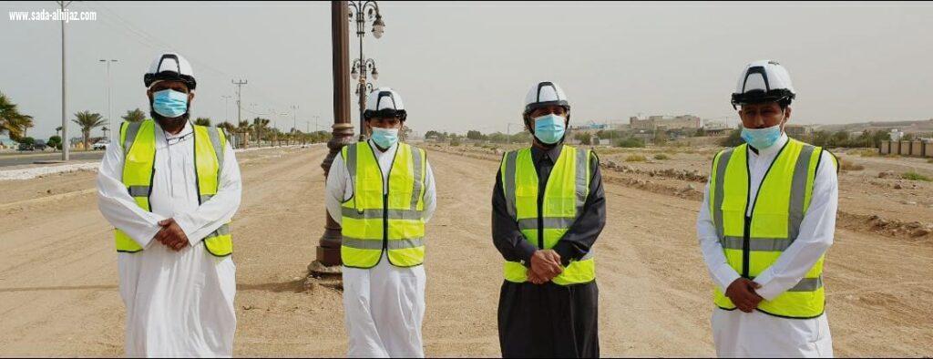 رئيس بلدية محافظة أملج يقوم بجولة على عدد من المشاريع بصحبة أعضاء المجلس البلدي