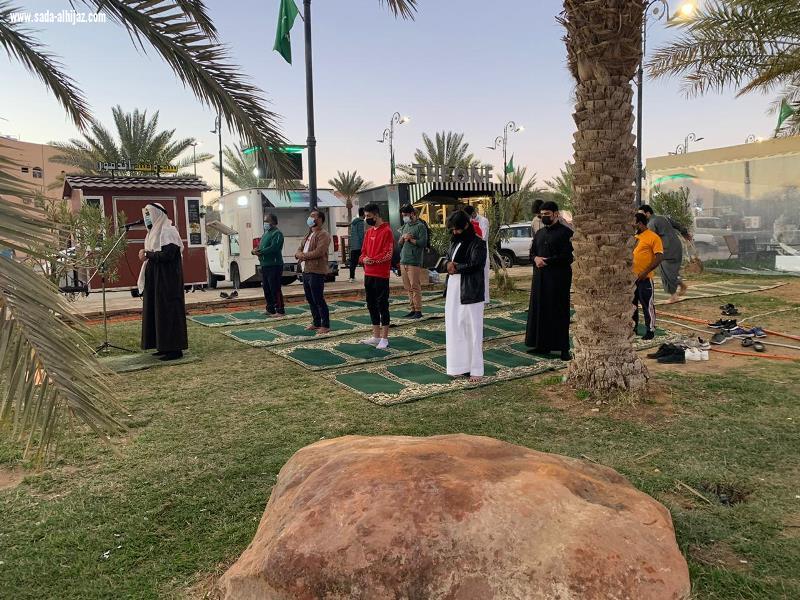 فرع الرئاسة العامة لهيئة الأمر بالمعروف والنهي عن المنكر بمنطقة الجوف يُفعّل المصلى المنتقل وفق الإجراءات الاحترازية.