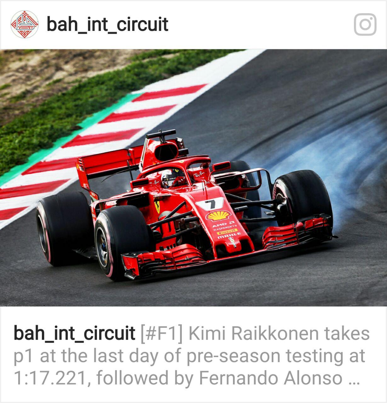 الألماني فيتيل يخطف فوزه الثاني لهذا الموسم بجائزة البحرين البحرين الكبرى2018