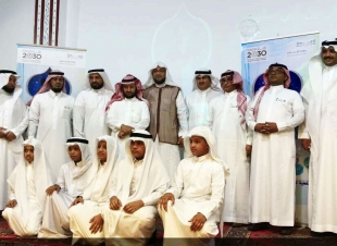 مؤذن الحرم المكي يختتم مسابقة بلال مؤذناً بمدرسة جعفربن ابي سفيان الإبتدائية بجدة