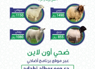 بر الشرقية تعلن أسعار أضاحي عام ١٤٤١هـ و آلية الحجز الإلكتروني للأضحية 