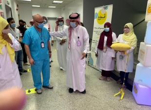 ادارة التمريض  بمستشفى العزيزية  تقيم فعالية ليوم السعادة