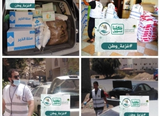 522 سلة غذائية متكاملة تصل للمستفيدين والأبرار الخيريه تسعى لضعفها