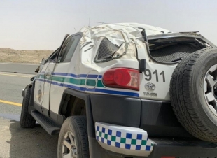 مصرع رجل أمن وإصابة آخر في انقلاب دورية بمكة