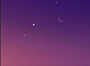 اقتران نادر للقمر وثلاثة كواكب … الأربعاء والخميس
