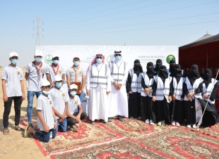 من ضمن مبادرة التشجير في محافظة الدرب بمنتزة السدر البري