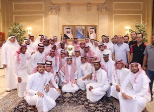 نائب امير مكة يستقبل رئيس مجلس وأعضاء ولاعبي وادارة ولاعبي نادي الوحدة 