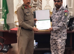 العنزي يحصل على المركز الأول في(مكافحة الإرهاب)وسجون المدينة تكرمه