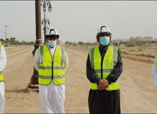 رئيس بلدية محافظة أملج يقوم بجولة على عدد من المشاريع بصحبة أعضاء المجلس البلدي