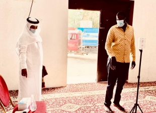 الحازمي يقوم بجولات تفقدية للجوامع والمساجد لمتابعة التقيد بالاجراءات الاحترازية والوقائية بالداير  .